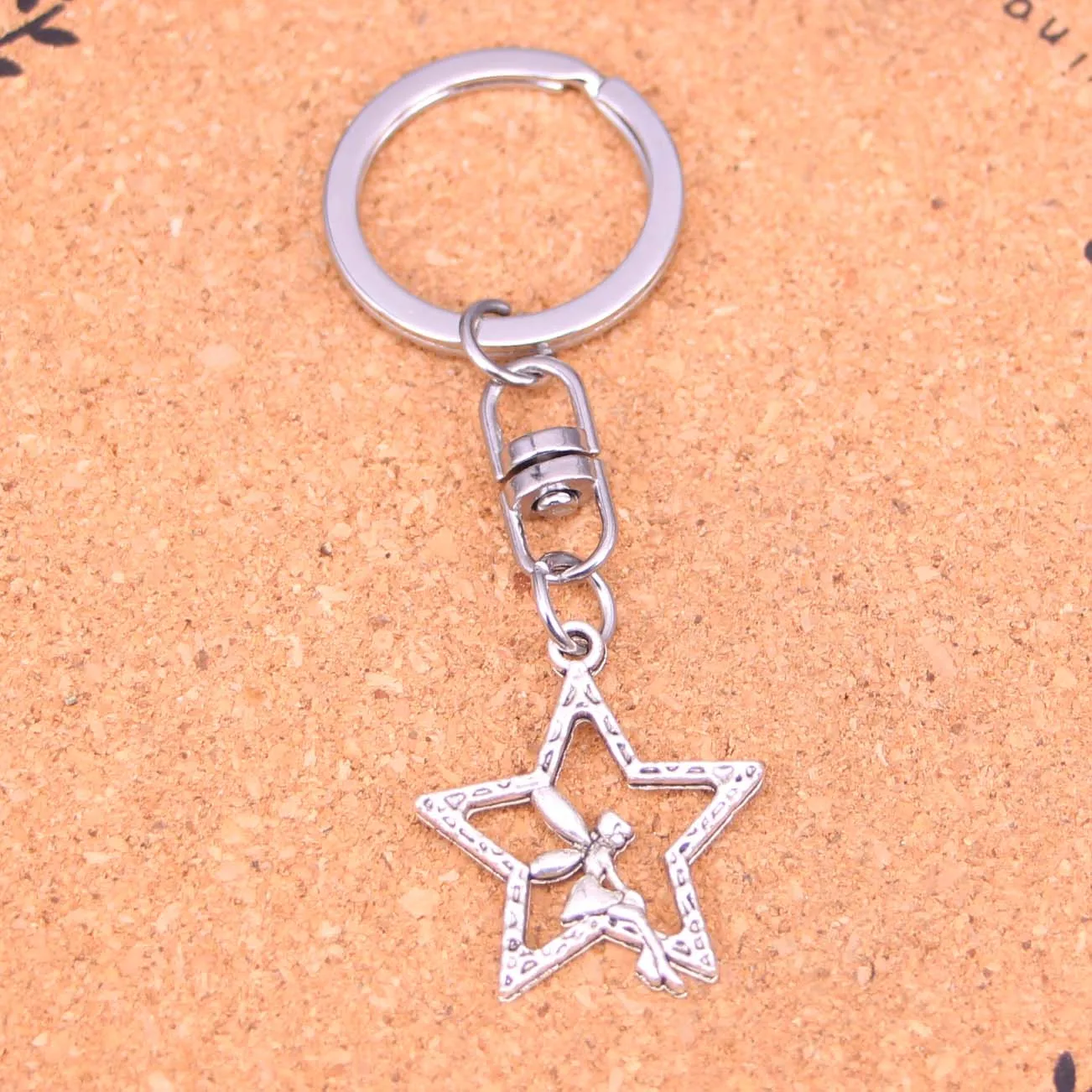 Fashion Angel Star Keychain Pendant Key Rings Shoulder Bag Purse Car Accessories For Women Girl