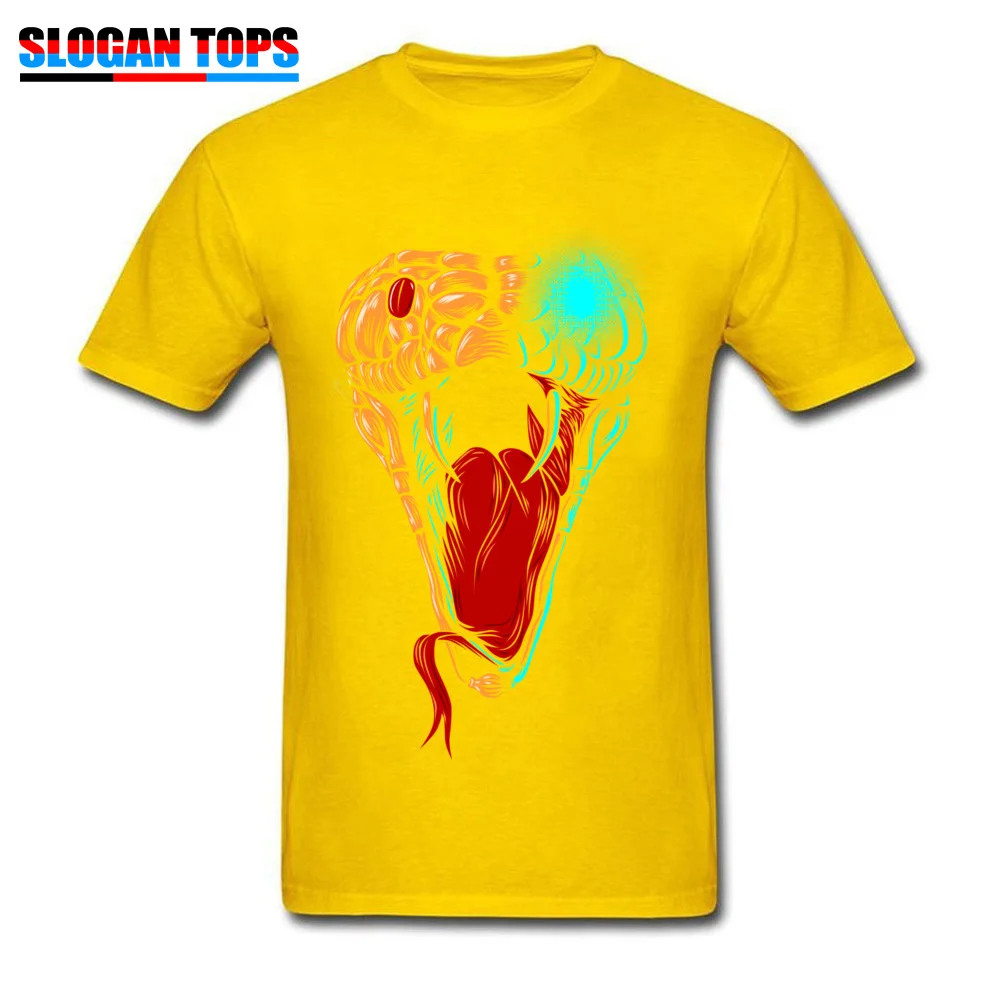 Round Collar Viper Bastard I 100% Cotton Fabric Men's T-shirts Classic Short Sleeve Tops & Tees On Sale Europe Tees Viper Bastard I yellow