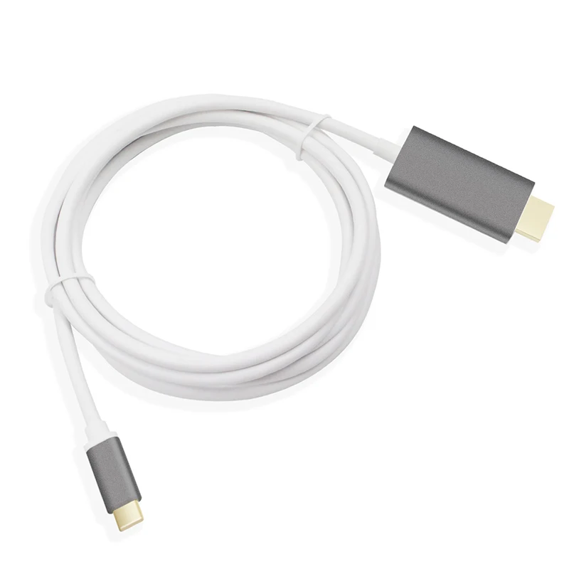 

Grey USB C HUB Adapter USB C 3.1 to HDMI Adapter USB Type C Male to Male HDMI 4K 30Hz UHD Video Converter for Macbook