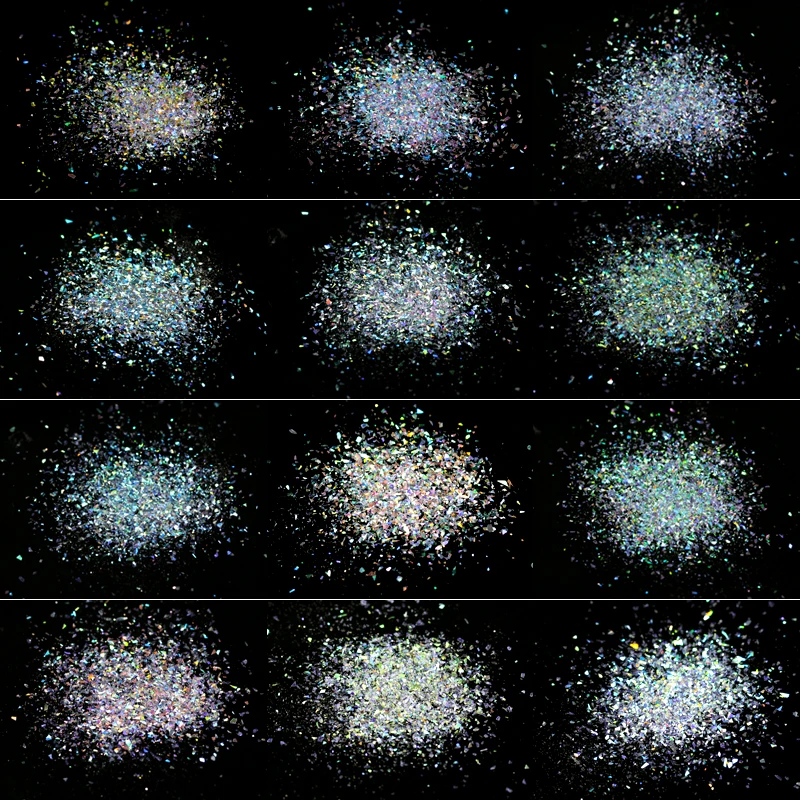 Голографический цветной лазерный 3d лак для ногтей 1 коробка голографический