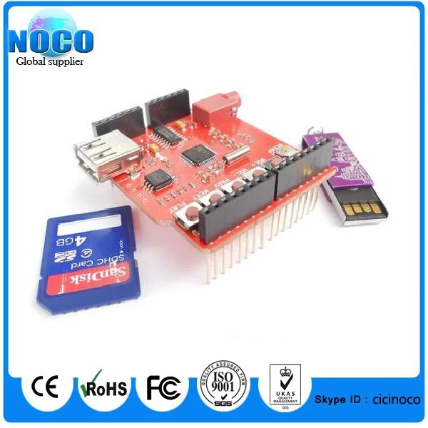 Free shipping ! 5pcs/lot Music MP3 Shield For Arduino USB-SD VS1053 |