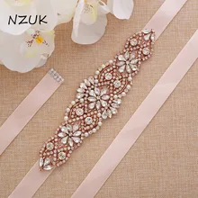 Горный хрусталь Свадебные ремни Романтический Хрустальный пояс Свадебная лента вечерние аксессуары для невесты ZZY104RG