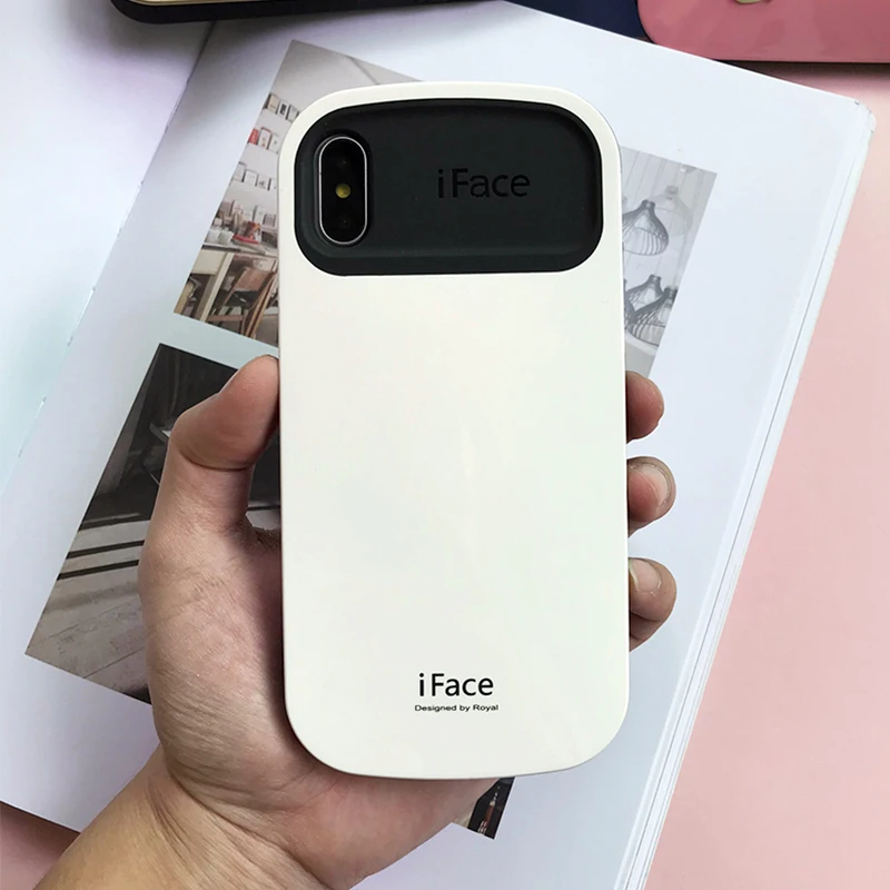 IFace противоударный глянцевый Жесткий чехол для телефона для iphone 7 чехол силиконовая задняя крышка Роскошный чехол для iphone XS Max XR X 8 7 6 6s plus