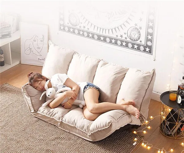 Luxury Lazy Couch Tatami Folding Sofa Double Multifunctional Small Apartment Living Room Sofa Home Decorations Foldable Loveseat