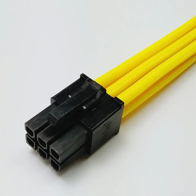 PCI-E_6Pin_yellow_sleeve_Extension_cable_6