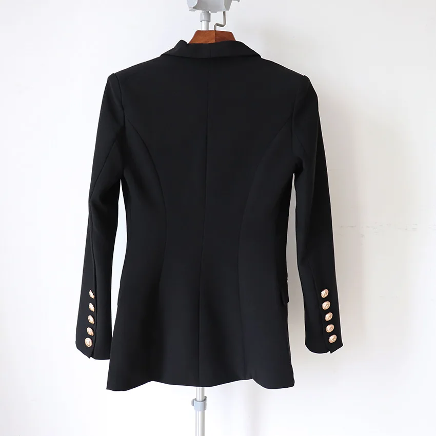 European&American double breasted black Blazers coats New 2018 fashion bouttons women jackets S454
