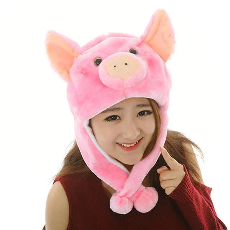 pig winter hat