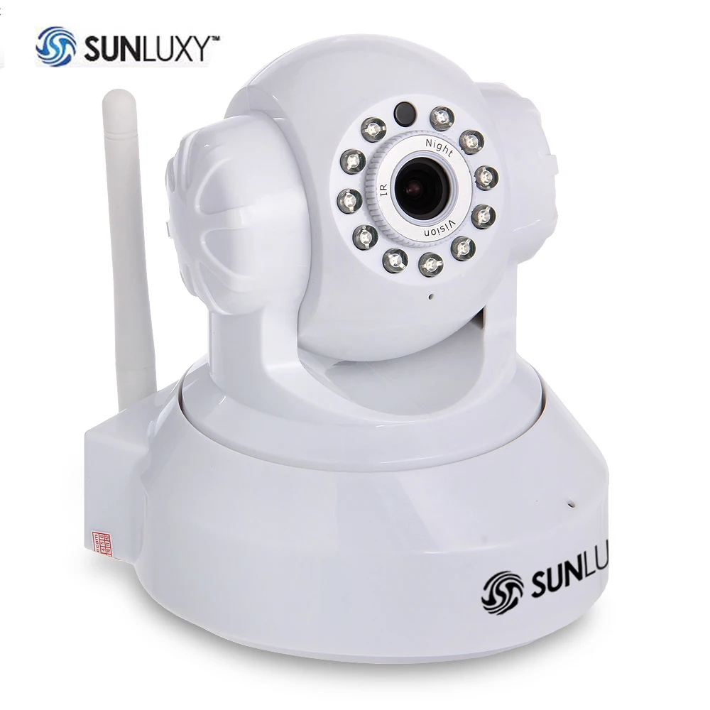 Sunluxy не Беспроводной Wi-Fi IP Камера 720 P HD телеметрией Крытый survelliance Камера Ночное видение Onvif сеть видеонаблюдения Камера с TF слот