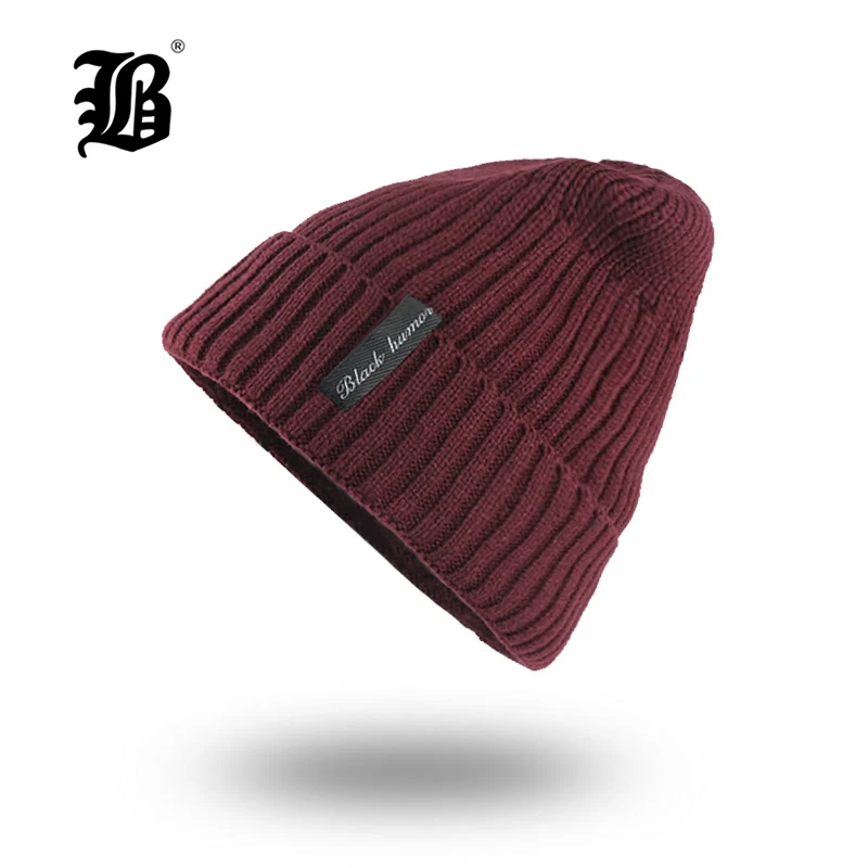 

[FLB] Winter Beanie Hat skullies beanies Soft Skull Warm Baggy Cap Mask Gorros Winter Hats For Men Women Knitted Hat F18006