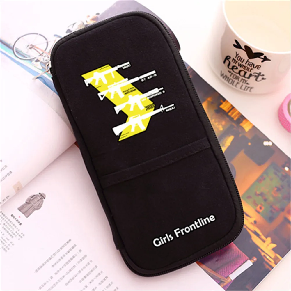 

Zshop Girls Frontline Coin Purse for Girls Contain Money Cards Pen Keychain Tiny Styff Canvas Zipper Change Purse