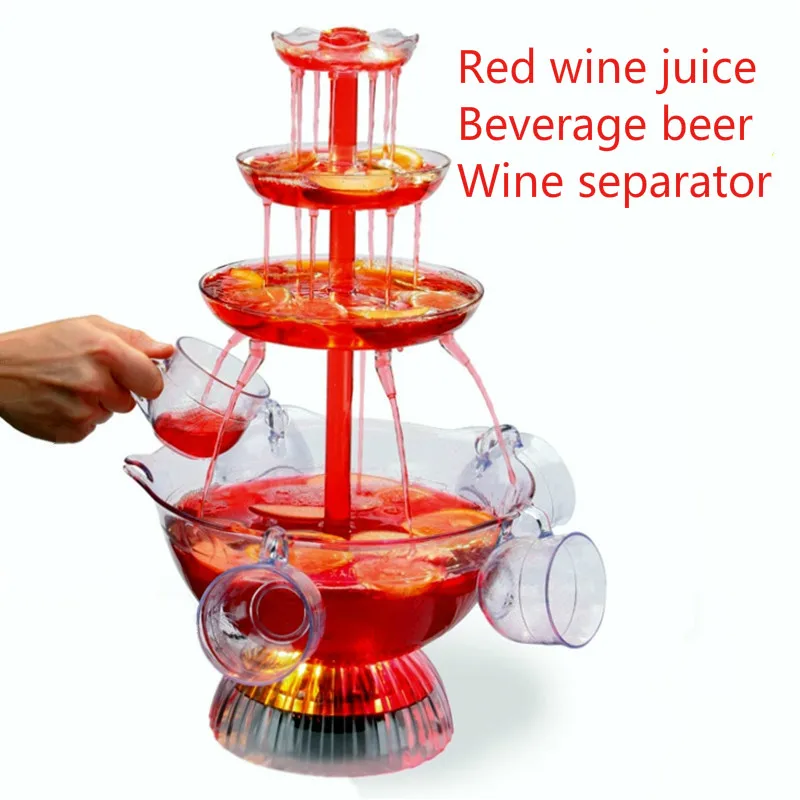 Red wine Fountain machine fruit juice Drink beer Waterfall machine