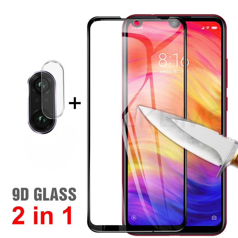 

2 in 1 9D Full Protective Glass For Xiaomi Redmi Note 7 Pro Note7 Note 6 Pro Back Camera Lens Glass Redmi Note 7 Tempered Glass