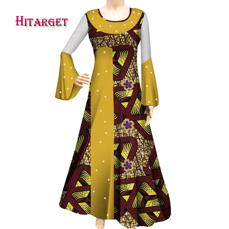 women dress plus size dresses for women dress customizable dashiki wax print cotton Hitarget  africa dresses for women WY4548