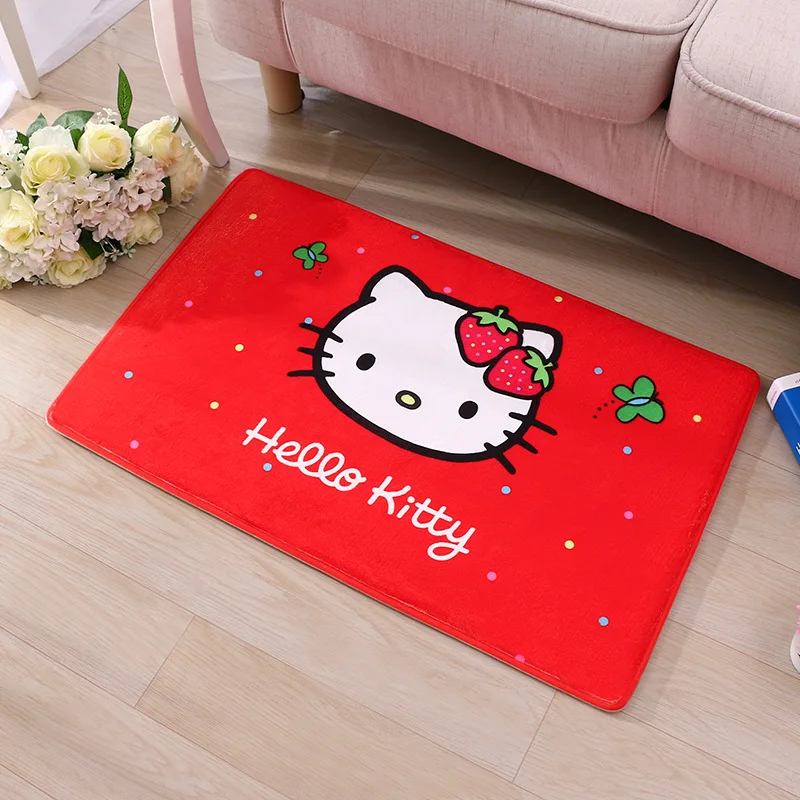 40*60 см, 50*80 см hello kitty фланелевые детские ковры для декора спальни для гостиной, ванной комнаты, дома, супер мягкий ковер