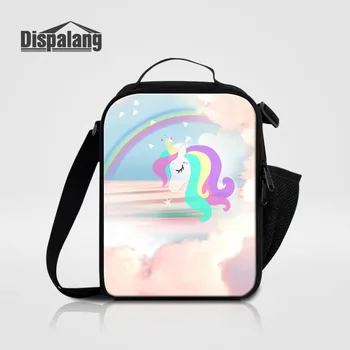 

Dispalang Cartoon Lunch Bags For Children School Unicorn Print Small Cooler Bag For Women Work Thermal Portable Food Bag