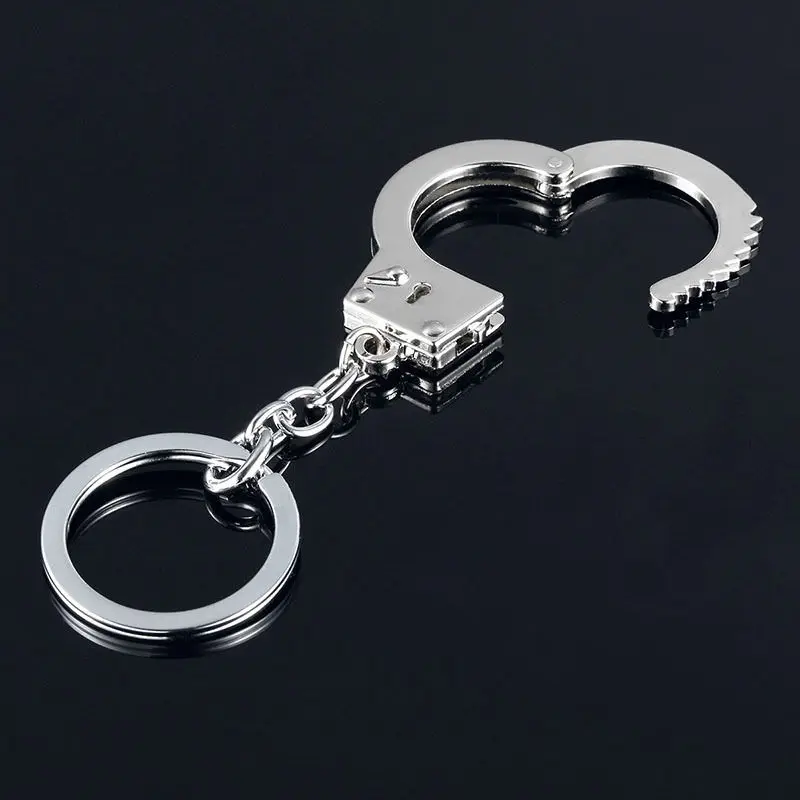 Мини-наручники из нержавеющей стали, автомобильная подарочная упаковка, брелок для ключей, подарочные украшения