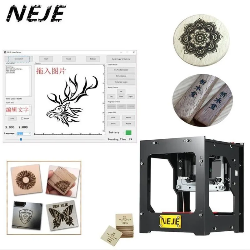 

DK-8-KZ Mini USB Laser Engraving Machine 1000mW DIY Automatic CNC Wood Router Laser Cutter