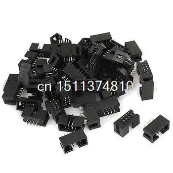 

50pcs DC3-8P 2 Row 8 Pin 2.54MM JTAG Connector for Flat Ribbon Cable