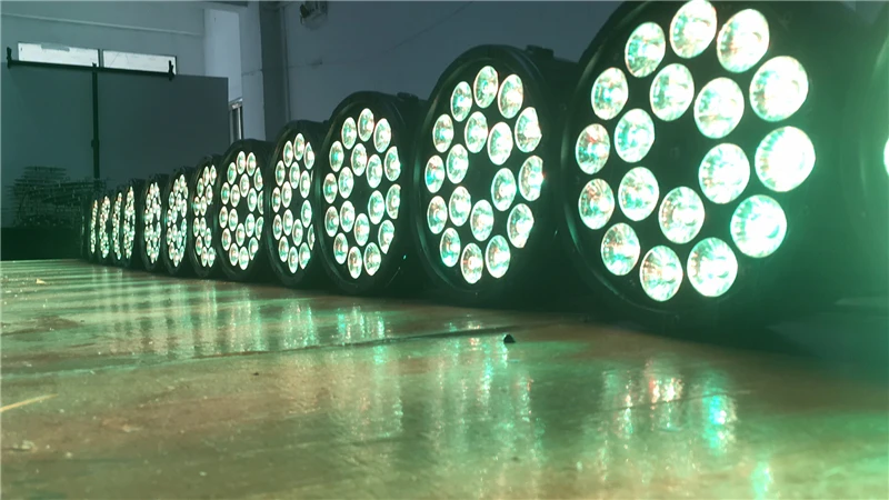 Большие линзы 18X12 Вт led par огни RGBW 4в1 плоский par dmx512 профессиональное DJ оборудование