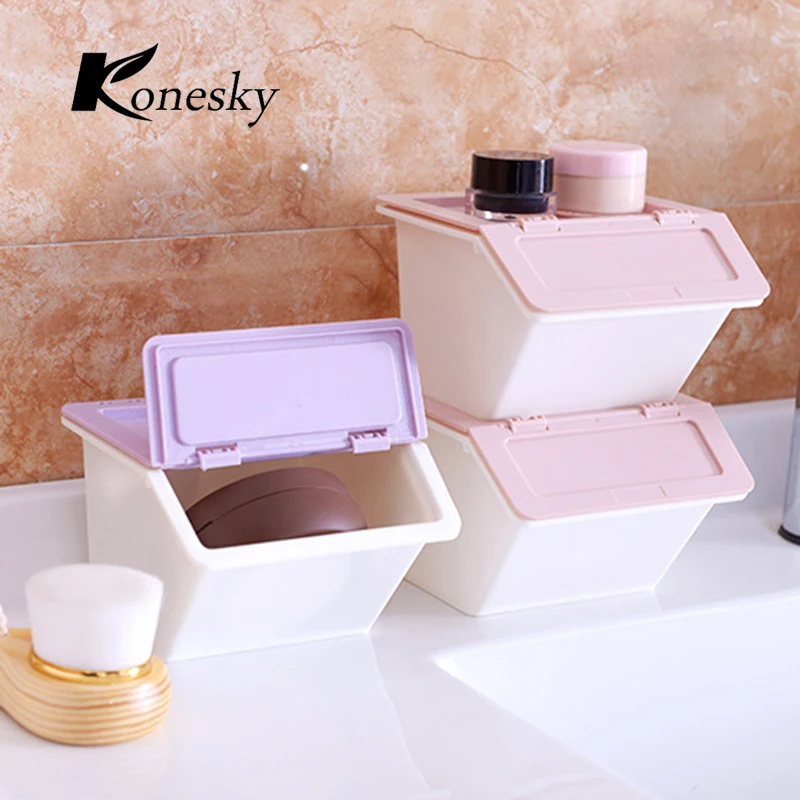 

Hot Makeup Organizer Storage Box Desk Office Organizer Cosmetic Organizer Boxes Plastic Storage Drawer Jewelry Box Drop Shipping