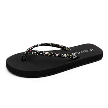 

character slippers summer lady slope heels with thick bottom sandals flat bottomed slippers flat heel fashion outside the tide