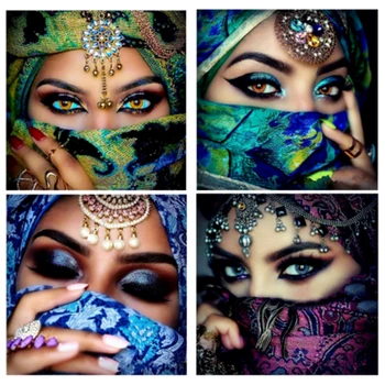 

Charming Beauty Eyes 5d diy Diamond Painting Full Rhinestone Embroidery Diamonds Mosaic Needle Arts Cross Stitch Wall Home Decor