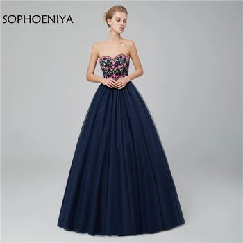 

New Arrival ever pretty Ball gown evening dresses 2020 abendkleider Embroidery Beaded abiye Evening gown Cheap formal dress