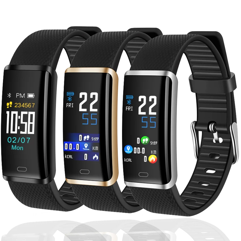 smartwatch r9 black metal leather bracelet