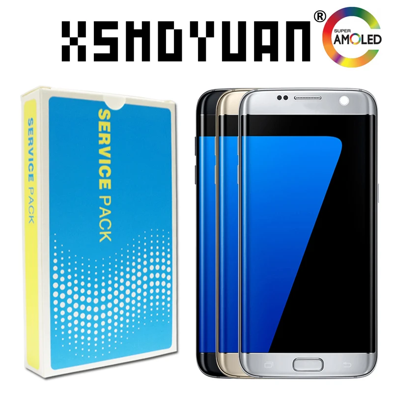 Tested 5.5'' SUPER AMOLED For Samsung Galaxy S7 edge G935 G935A G935F LCD Display Touch Screen Digitizer Assembly Replacement |