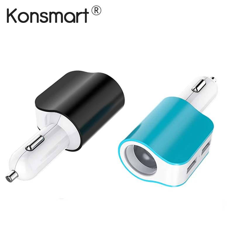 KONSMART 3.1A USB Car Charger Adapter charging for iPhone 6s iphone 7 x xiaomi redmi Universal Portable Chargers | Мобильные