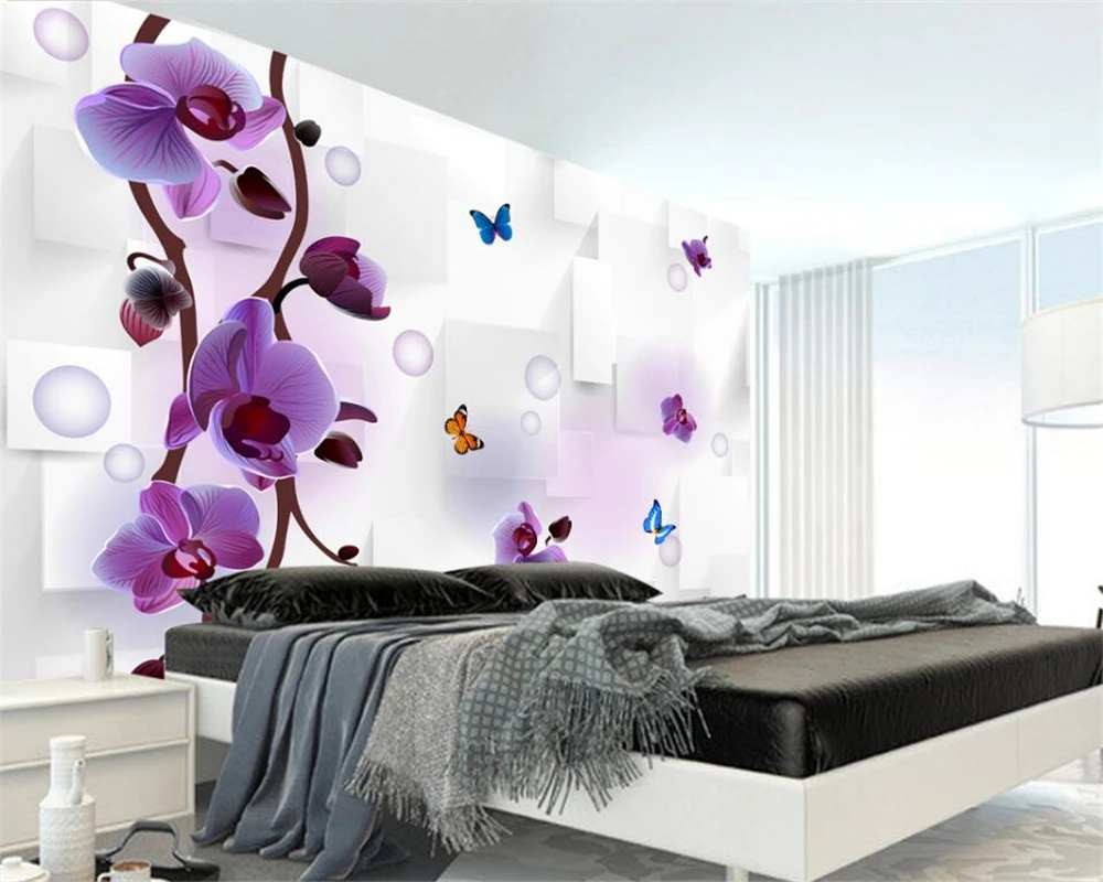 

Beibehang custom mural fantasy flower 3D stereo photo mural wallpaper 3D wallpaper life TV background wallpaper for walls 3 d