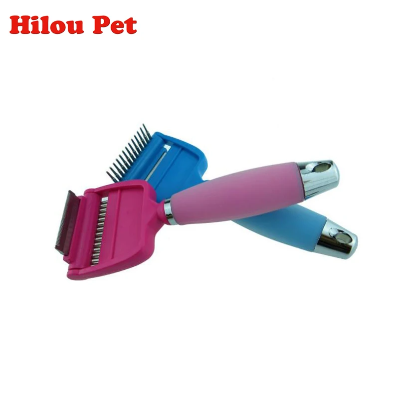 New Double Functional Pet Comb Dog Hair Remover Brush Grooming Tools
