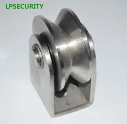 Lpsecurity 304 ss V U H groove шкив слайд колеса Ролик для качели/раздвижные ворота с колесом + Кронштейн Высота 90 мм 3.5inc