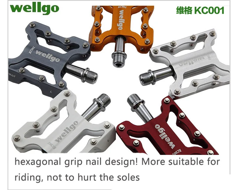 Фиксированная педаль Wellgo KC001 велосипедные светильник дали для горного
