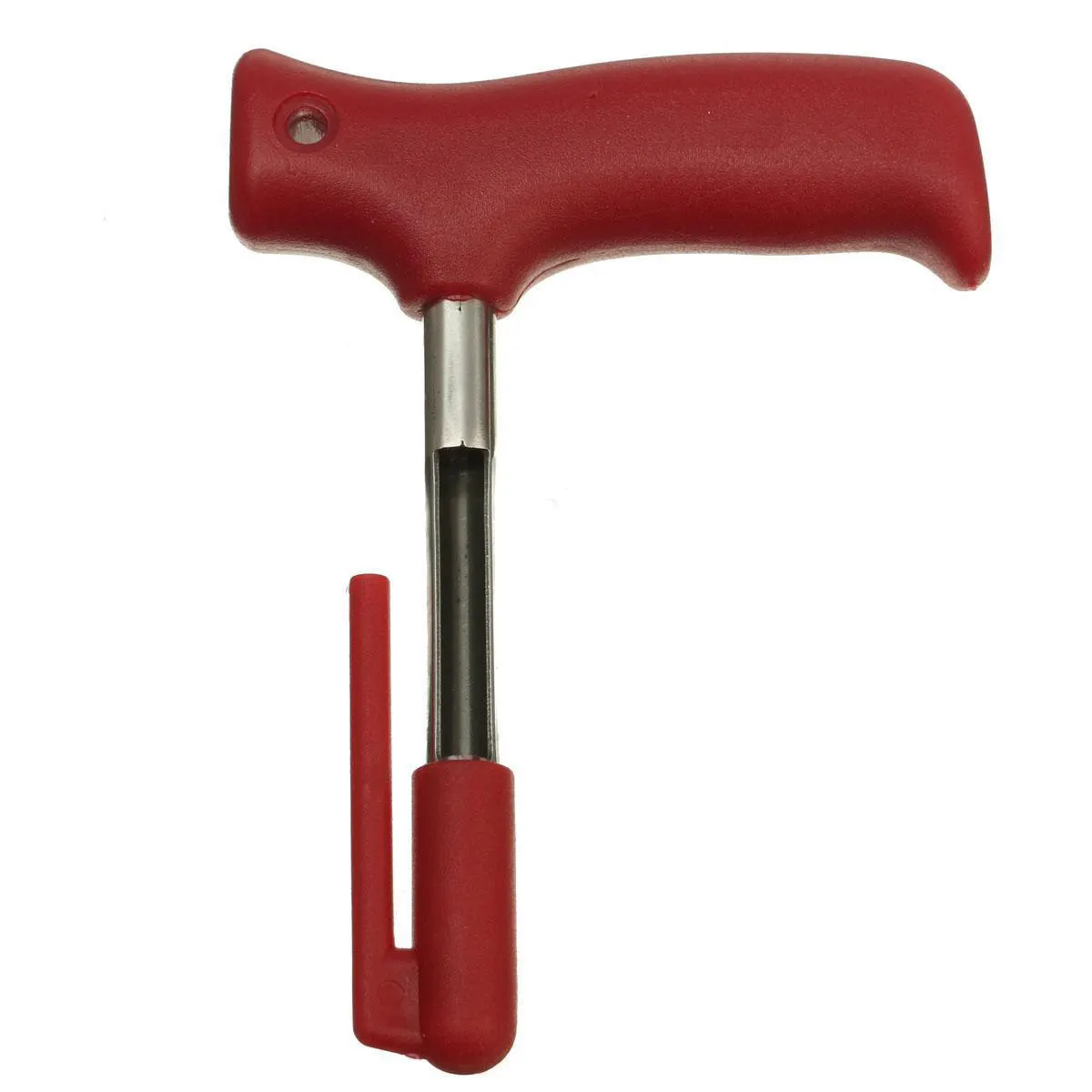 1PC Stainless Steel Red Handle Coconut Opener Tool Coco Water Punch Tap Drill Straw Open Hole Cut Gift Fruit Openers Tools