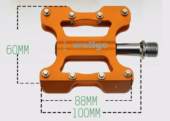 Горячая Распродажа, пара KO001 светильник, алюминиевый сплав, ЧПУ, педаль для велосипеда, педали для велосипеда, педали для горного велосипеда, педали для горного велосипеда, wellgo KO001