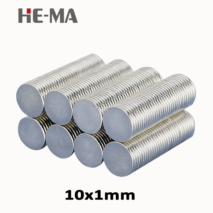 

300Pcs 10x1 Disc 10x1mm Neodymium Magnet Permanent N35 NdFeB Super Strong Powerful Magnetic Small Magnets Rare earth Magnet