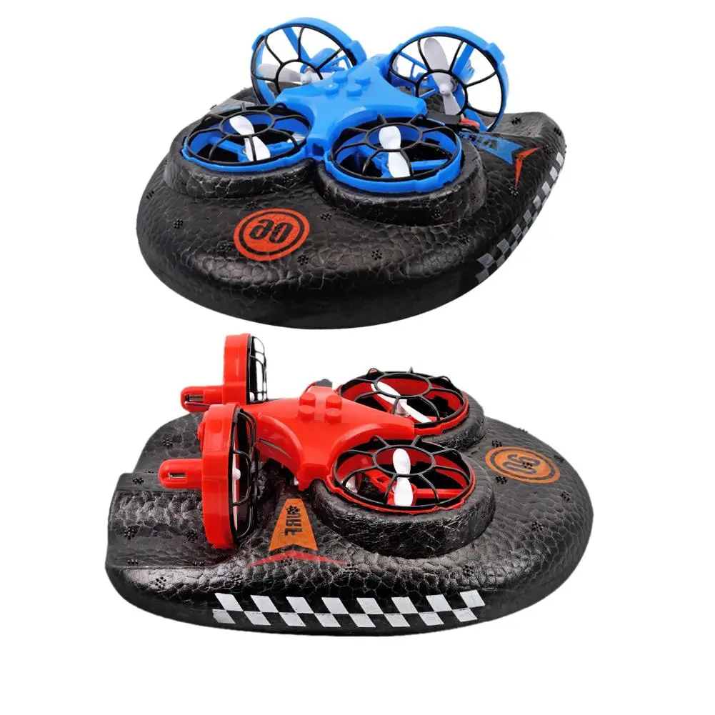 

Remote Control Quadcopter Water and Land Hovercraft 3 in 1 Multi-Function One-Button Tumble Drone for Kids airplane toys hobbies