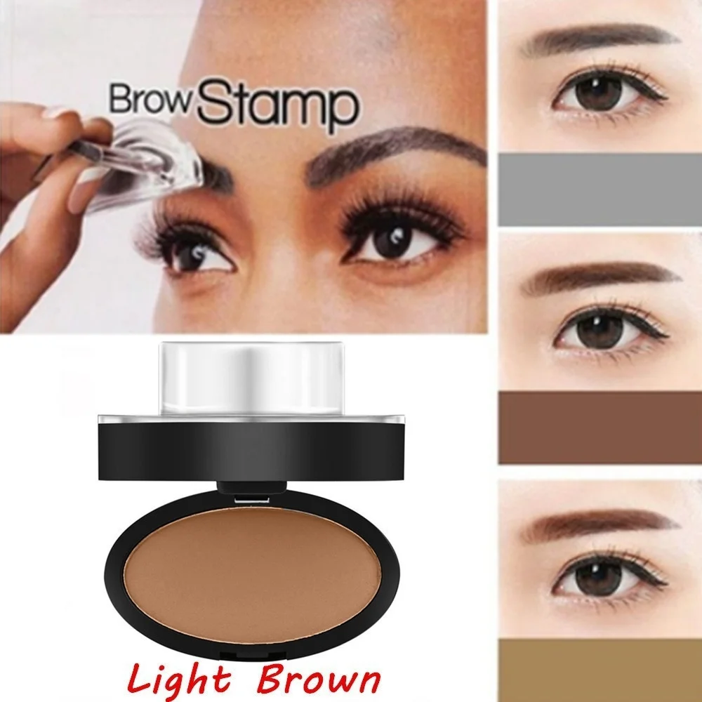 

Professional Natural Eyebrow Stamp Waterproof Eyebrow Powder Seal Quick Makeup Eye Brow Cosmetic Beauty Makeup Tool Tattoo Brow