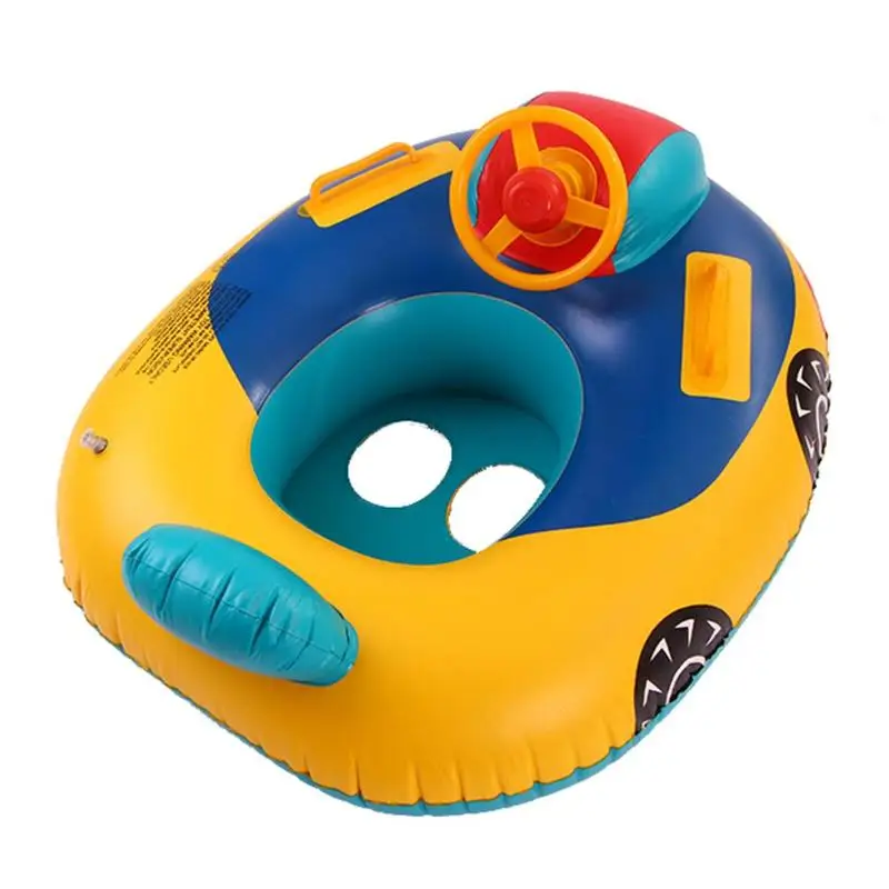 Мультяшное сиденье автомобиля плавательный круг из ПВХ для малышей надувной матрас для бассейна Забавный водный тренажер бассейн помощь тренажер плавательный круг