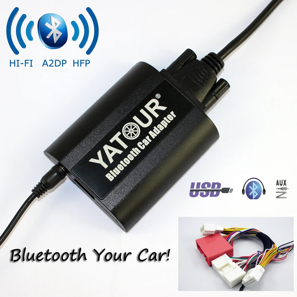 Yatour Bluetooth автомобильный адаптер для Mazda 3 5 6 CX-7 RX 8 2009-2012 YT-БТА USB Зарядное устройство свободная рука AUX в Hi-Fi A2DP