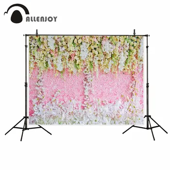 

Allenjoy wedding flowers wall romantic wedding backdrop baby photography background backgrounds for fund photography