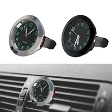 Автомобильные часы с зажимом на вентиляционное отверстие, украшение автомобиля, Мини кварцевые механические часы, авто орнамент, автостайлинг, авто часы в салон, цифровой указатель