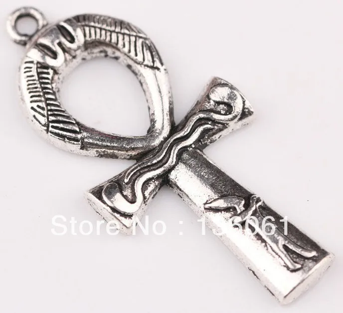 

Vintage Silvers Keys Ankh Cross Charms Pendants For Jewelry Making Findings Bracelets Accessories DIY Gifts HOT 10PCS Z1599