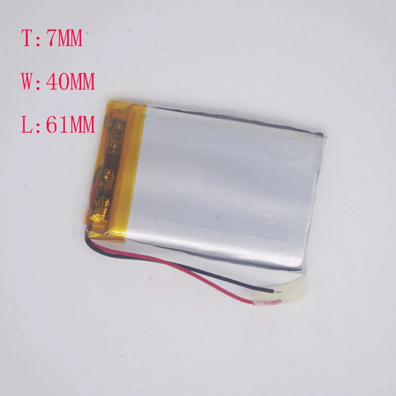 3,7 V литий-полимерный Батарея 704060/704061 MP4 MP5 навигатор продуктов безопасности
