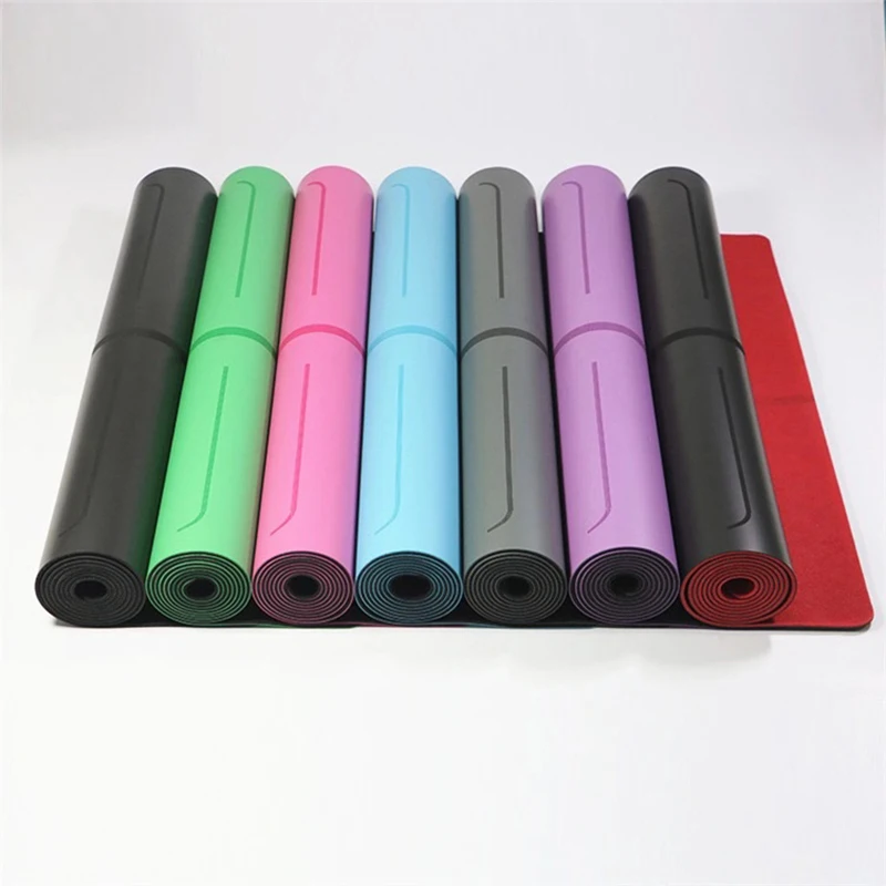 

Free Shipping Natural rubber PU YOGA MAT 5MM*68cm*183cm yoga mat exercise non-slip gym mat gym mat