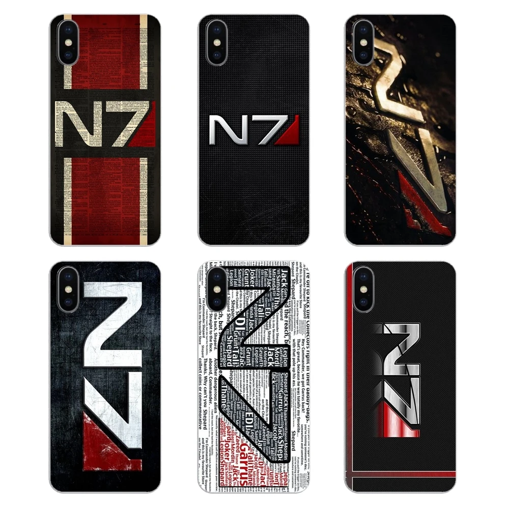 Mass Effect N7 Armour Logo Print For Xiaomi Redmi 4X S2 3S Note 3 4 5 6 6A Por Pocophone F1 Mi Silicone Phone Shell Cover |