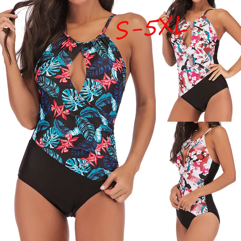 

2019 Fashion SexyWomen Sexy Sport Bikini Monokini Swimsuit Swimwear Bathing Beachwear Plus Size Summer Swimming Suit 25
