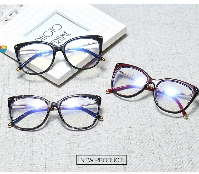 TR90 кошачий глаз анти-синие ретро очки оправа мужской и женский Оптический Модные компьютерные очки 45818