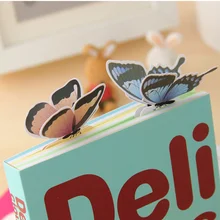 5 шт./партия, 3D Закладка с бабочкой, стиль, Подарочная книга, маркер, канцелярские принадлежности, подарок, Реалистичная домашняя коллекция, Закладка